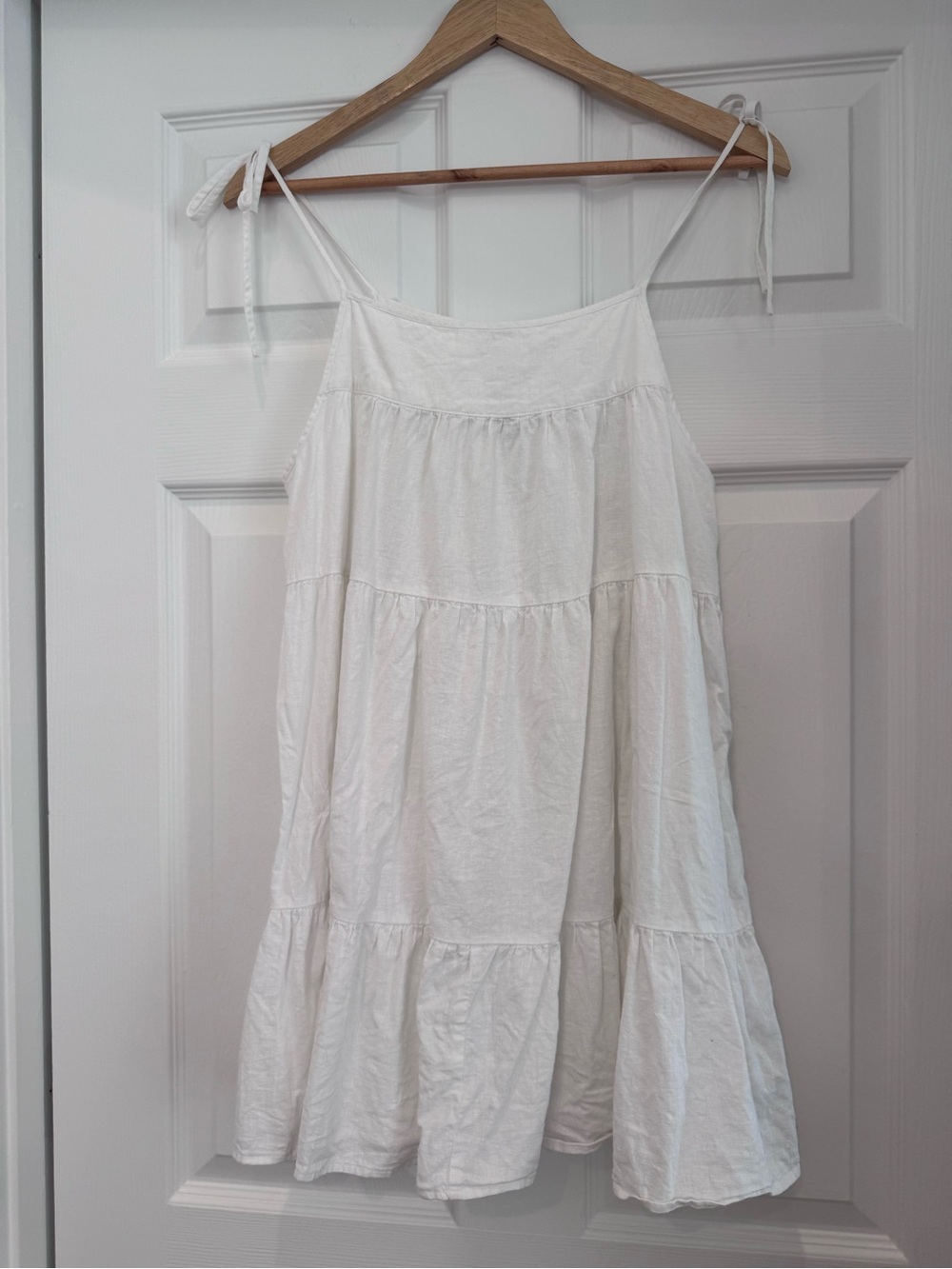 Victoria's Secret White Tiered Mini Sundress